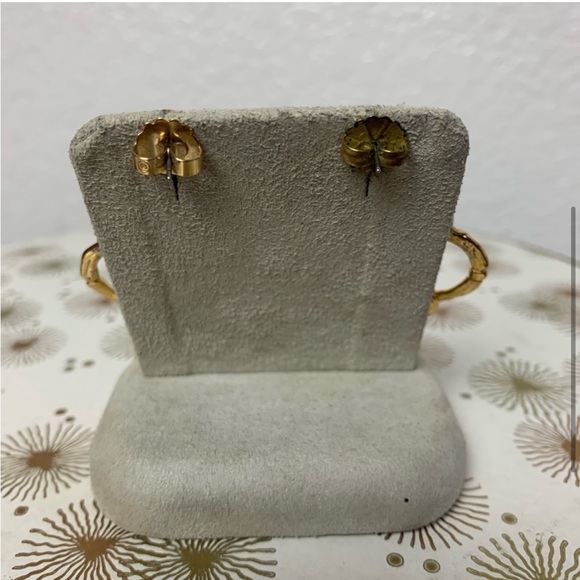 Banana Republic gold Quatre foil Alhambra earrings - Picture 4 of 6